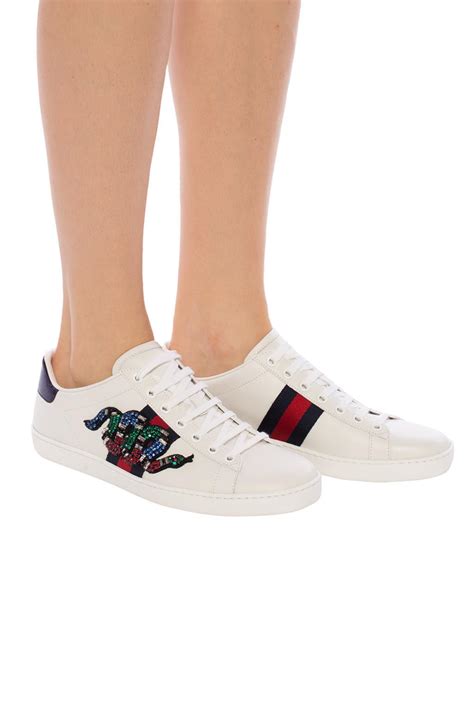 gucci california low sneakers white|Gucci ace sneakers kingsnake.